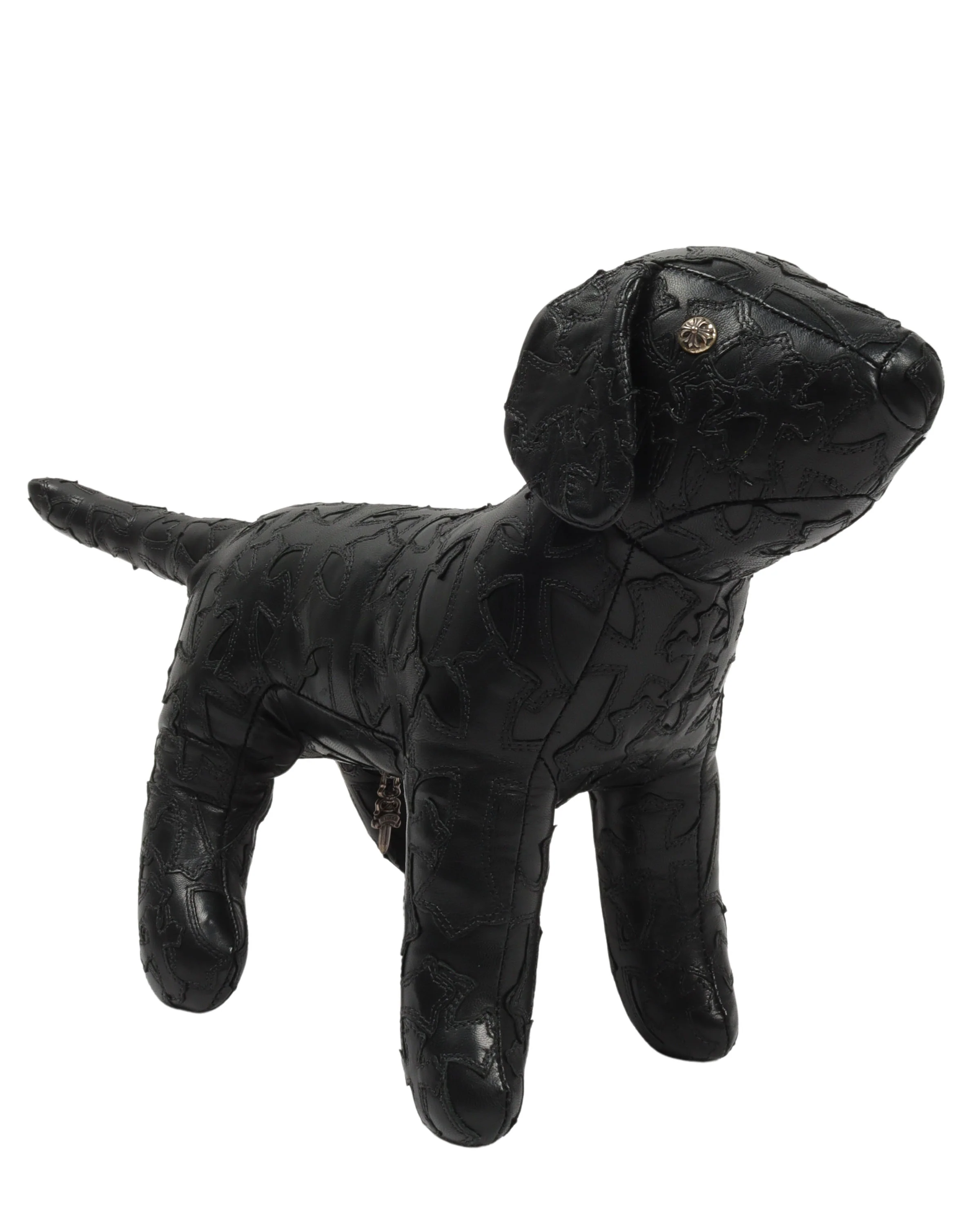 Chrome Hearts Leather Cross Patch Dog – Bild 1