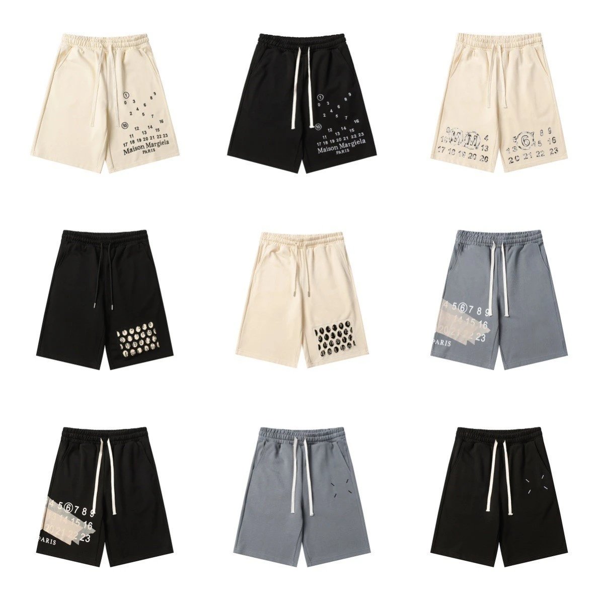 Number Print Sweat Shorts – Bild 1
