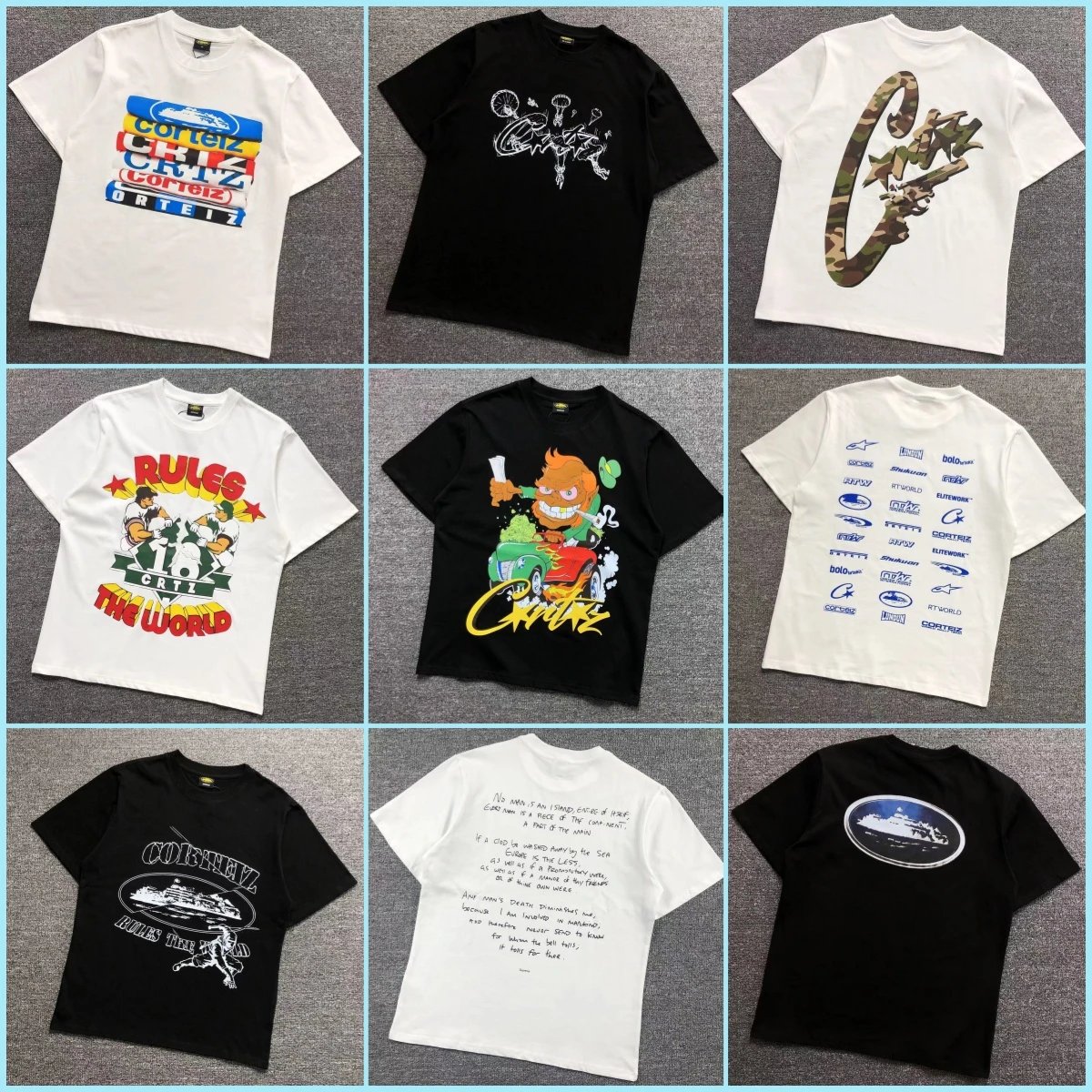 Corteiz-Style Retro Print Tee – Bild 1