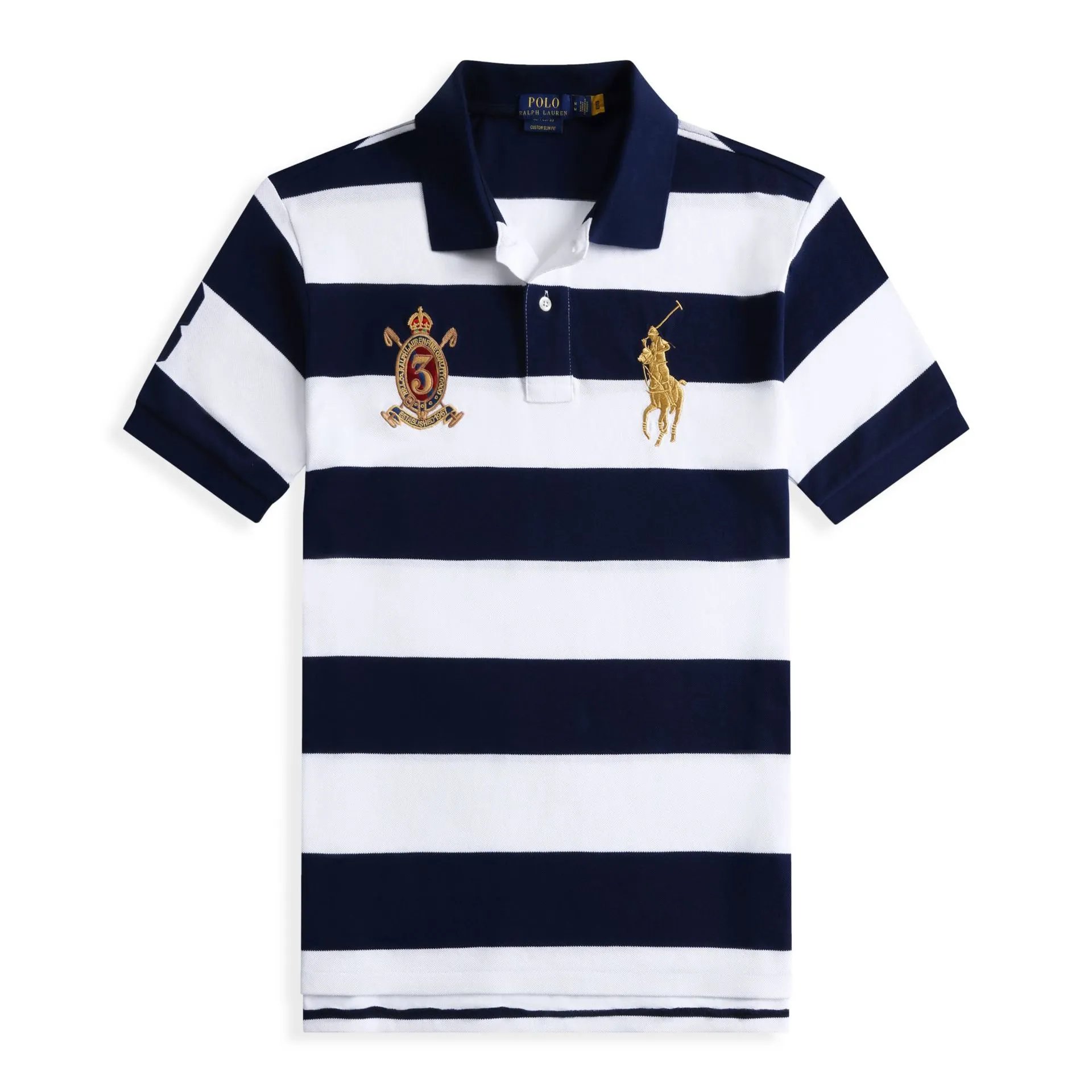 Classic Striped Embroidered Tee – Bild 1